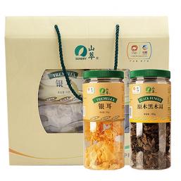 中粮山萃食用菌山珍礼盒「双桶装」-野生菌