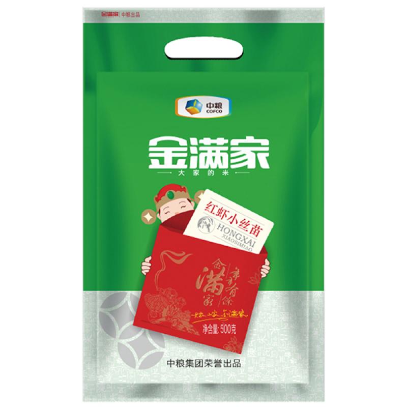 中粮金满家红虾谷小丝苗米「500G」300袋起订