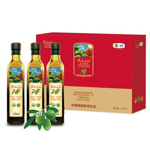 中粮安达露西橄榄油235ML*3礼盒装