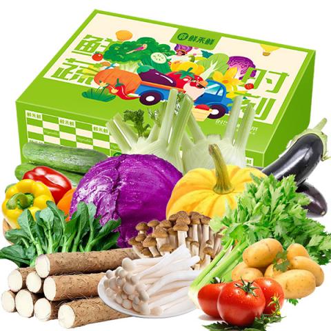 鲜禾鲜特鲜菜礼盒E款（14种约5.3kg）
