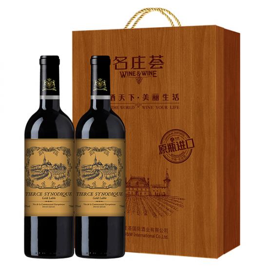 中粮缇瑟堡金标干红葡萄酒礼盒「法国原装进口」干型红酒