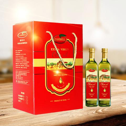 西班牙橄倍尔特级初榨橄榄油750ML*2典雅礼盒